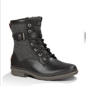 UGG waterproof combat style boots